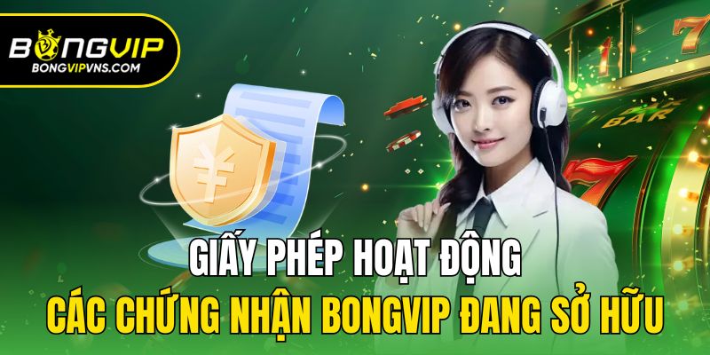 Giấy Phép Hoạt Động - Các Chứng Nhận Bongvip Đang Sở Hữu 3 Các giấy phép hoạt động của thương hiệu Bongvip