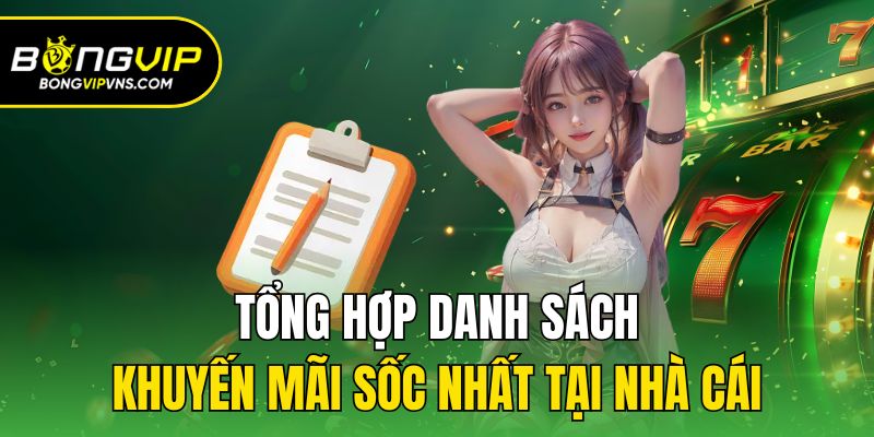 Tổng hợp danh sách khuyến mãi sốc nhất tại nhà cái